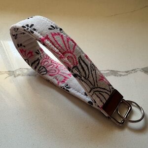 Handmade Upcycled Free People Wristlet Keychain